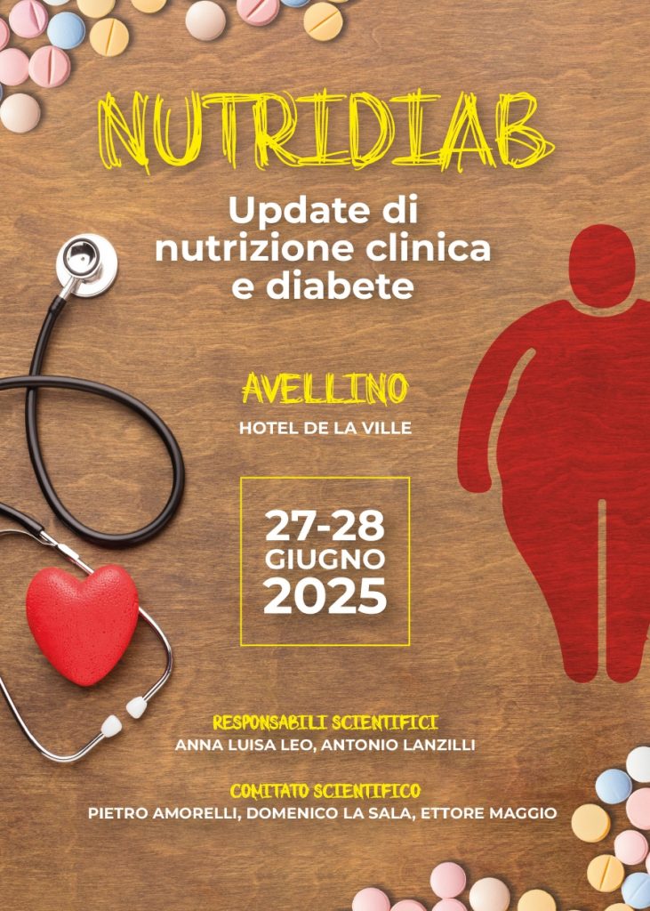 DISTURBI ALIMENTARI E DIABETE, IL RUOLO TRASVERSALE DELLA NUTRIZIONE: AD AVELLINO UN CONGRESSO SUL TEMA